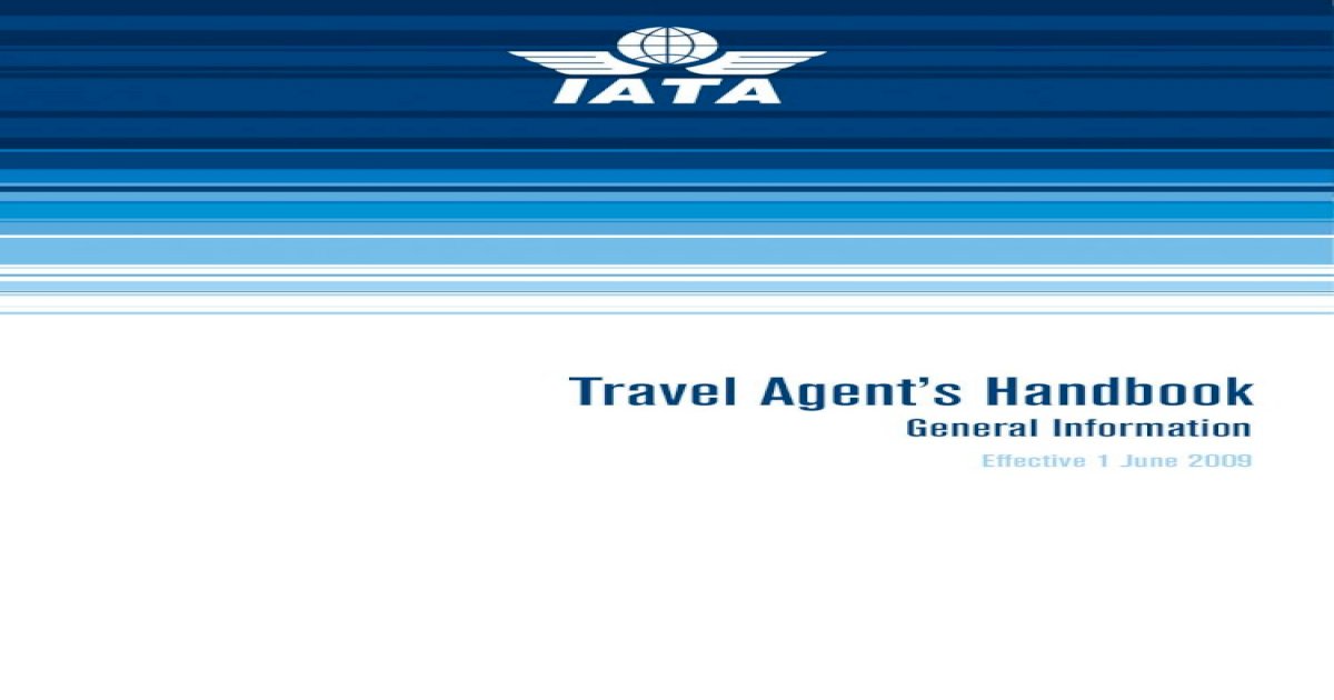 travel agent's handbook