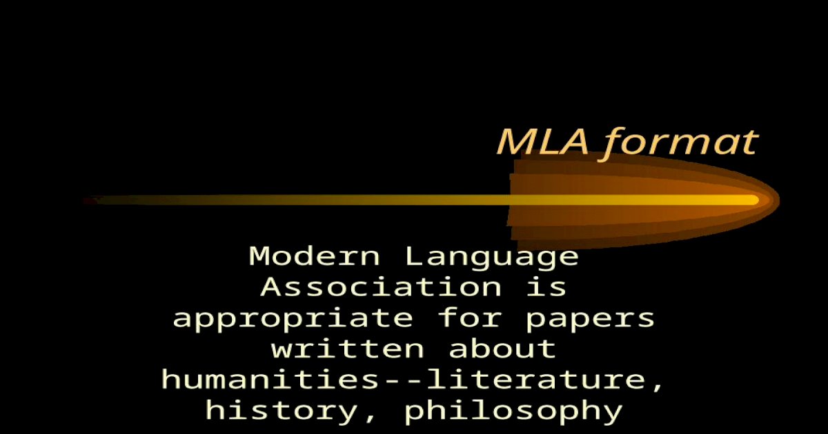 MLA format Modern Language Association is appropriate for papers