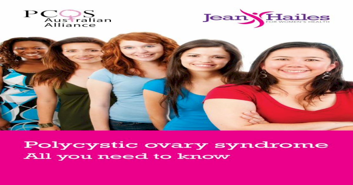 Polycystic Ovary Syndrome Jean Hailes For Resource Is Informed By