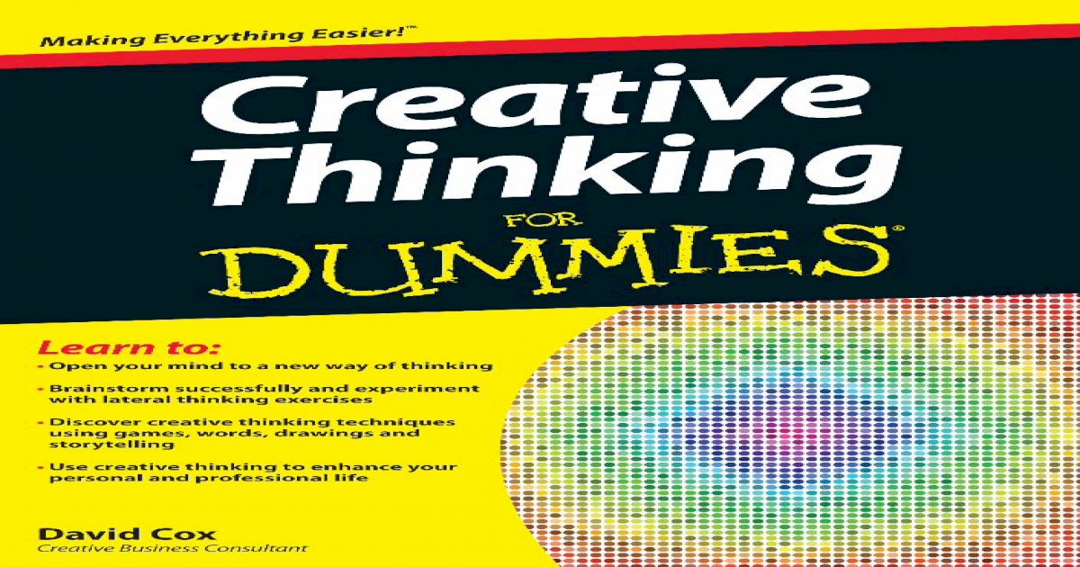 Creative - download.e-bookshelf.de · Creative Thinking For Dummies