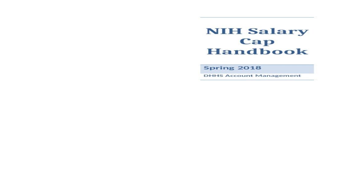 NIH Salary Cap Handbook Purdue University · Web viewSalary Cap, per
