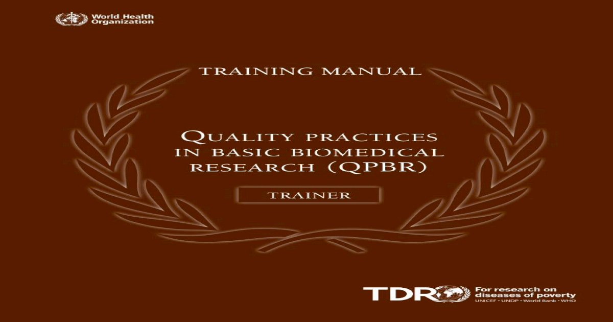 quality practices in basic biomedical research