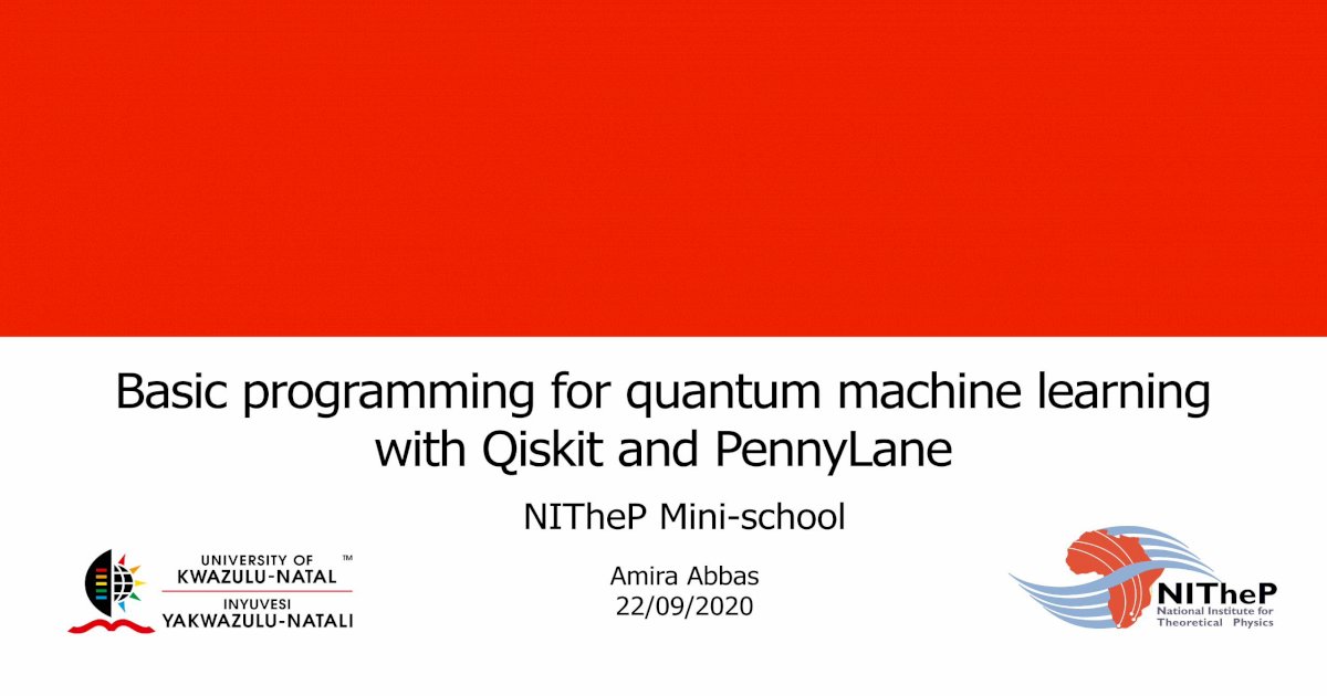 Basic programming for quantum machine learning with Qiskit · Nature