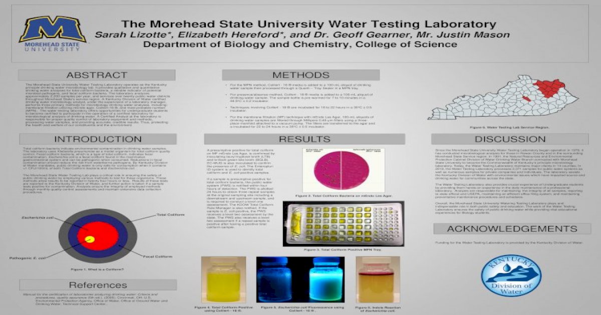 The Morehead State University Water Testing LaboratoryThe Enteropluri ...