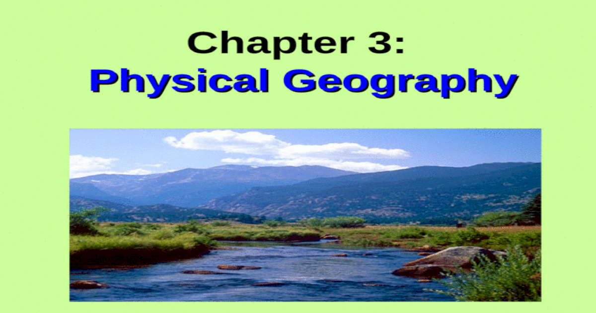 physical geography topics for research